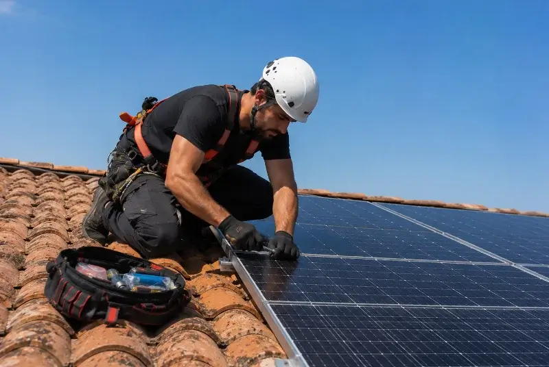 Maintenance et monitoring de panneaux solaires à Portes