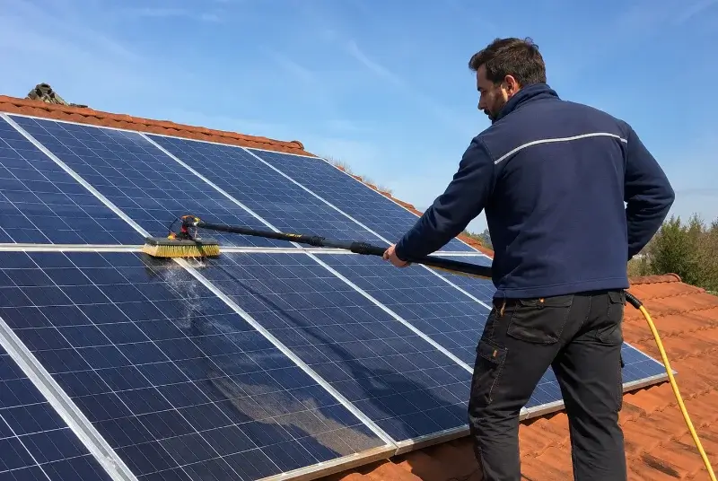 Nettoyage et entretien de panneaux solaires à Portes